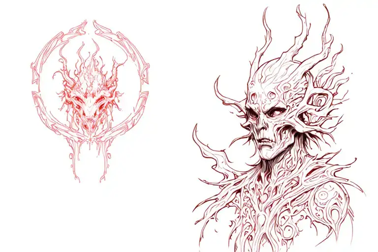 Igris the bloodred tattoo design idea