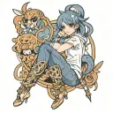 Booty tattoo design idea