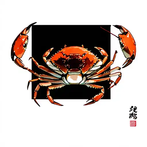 crabs tattoo design idea