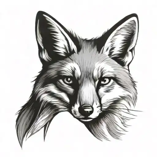 Grey Fox tattoo design idea