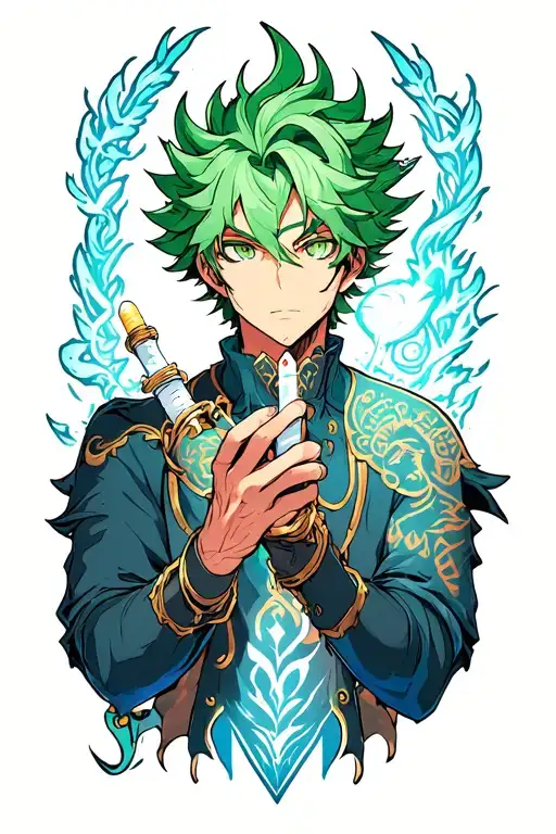 meliodas holding a joint tattoo tattoo design idea