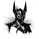 devilman crybaby amon ra Anubis tattoo design idea