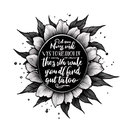 Serenity Prayer tattoo design idea