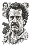 pablo escobar tattoo design idea