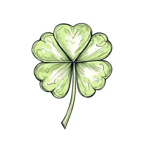 I would like a tattoo for 3 four -leaf clover friends and for my sister and something about dyslexia tattoo design idea