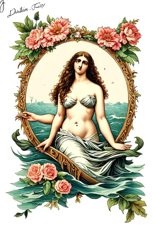 The Birth of Venus' by Botticelli tattoo design idea