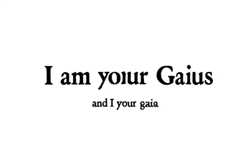 "I am your Gaius and I am your Gaia" tattoo design idea