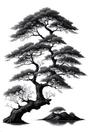 cherry blossom tree tattoo design idea