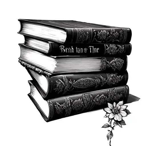 books dark romance tattoo design idea