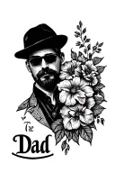 dad memorial tattoo design idea
