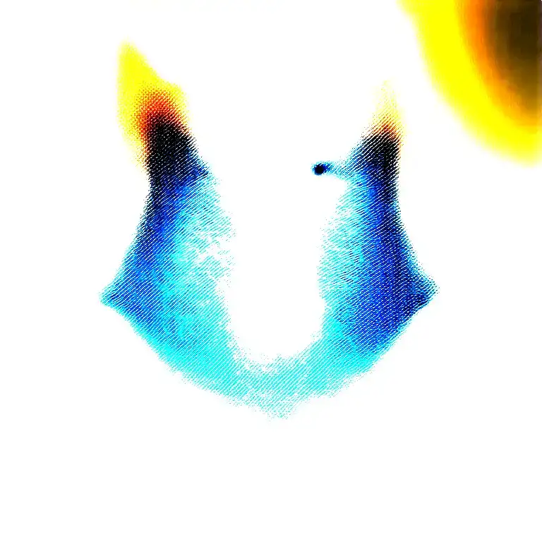 growling wolf face and realistic rocky mountains inside tattoo design idea