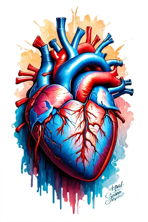 What can be stronger than the heart of the people who break in so many parts and still hits? tattoo design idea