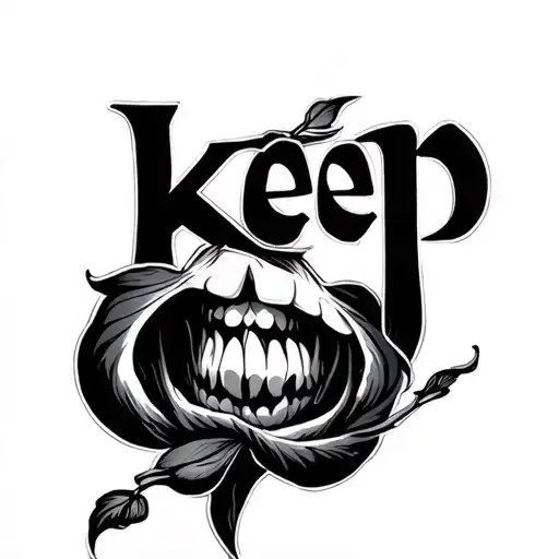 keep quiet tattoo design idea