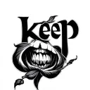 keep quiet tattoo design idea