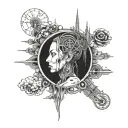 Inspired by travis scott utopia tattoo design idea