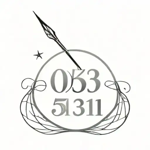 5.56 round tattoo with the words 0311 inside surrounded tattoo design idea