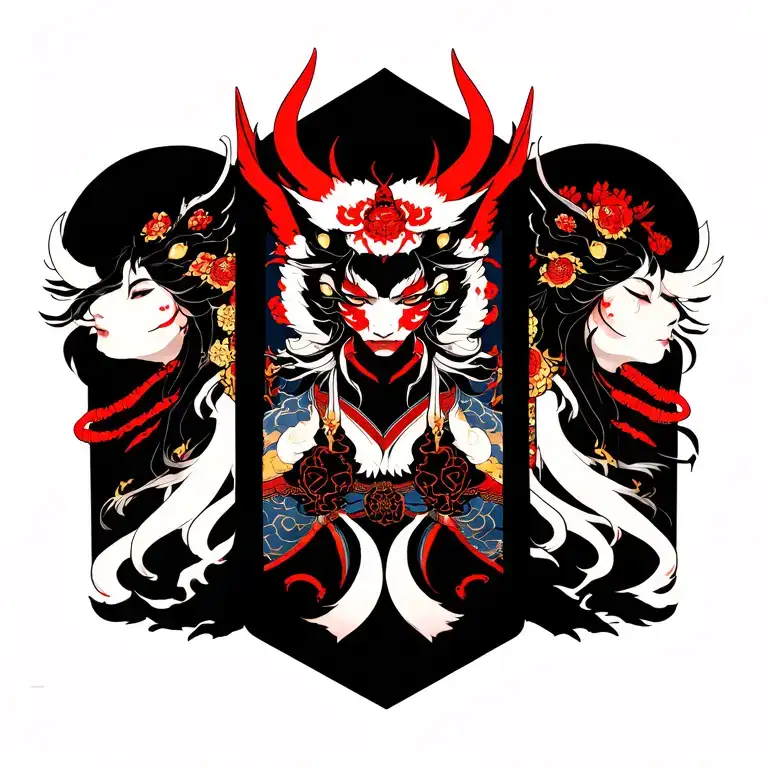 Japanese Gods: Amaterasu, Tsukuyomi and Susanoo. tattoo design idea