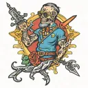 chosen one arm unique tattoo design idea