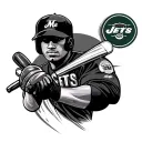Mets jets tattoo design idea