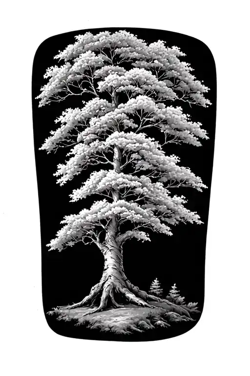 Rowan tree tattoo design idea