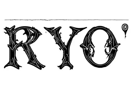 "RYO" tattoo design idea