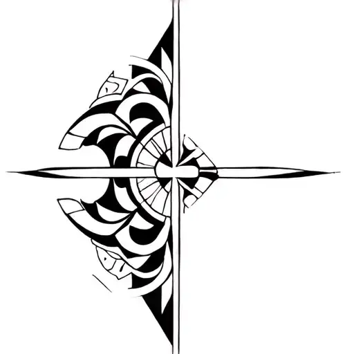 Gemini and Aquarius patern geometrical tattoo design idea