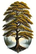 Rowan tree tattoo design idea