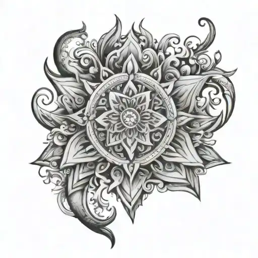 mantra tattoo design idea