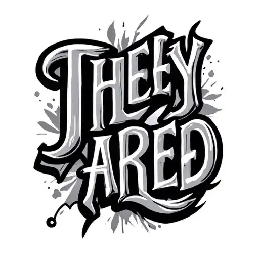 they are text written tattoo design idea