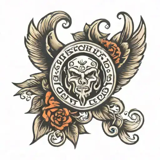 Strength Wisdom Charm tattoo design idea