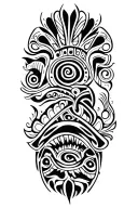 Maori style representing family, personal accomplishment, success, perseverance tattoo design idea