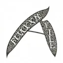 FUCK YA LIFE LETTERS tattoo design idea