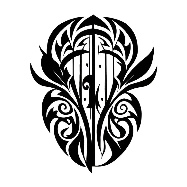 Samoan door door tattoo design idea