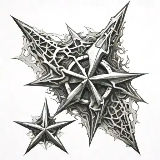 shuriken tattoo design idea