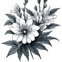 Fireweed tattoo design idea