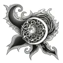 Astral tattoo design idea