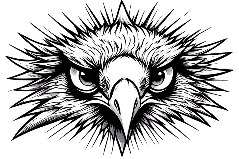 hawks eyes tattoo design idea