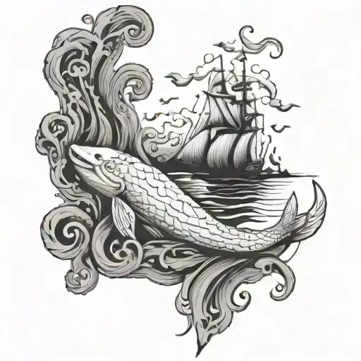 and if you were drowned at sea, I'd give you my lungs so you could breath tattoo design idea
