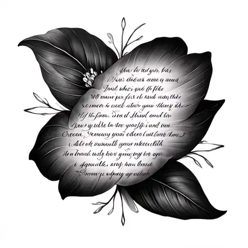 serenity prayer tattoo design idea