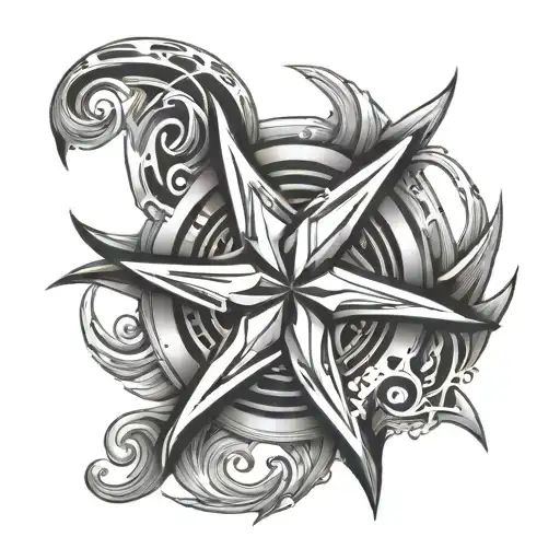 shuriken tattoo design idea