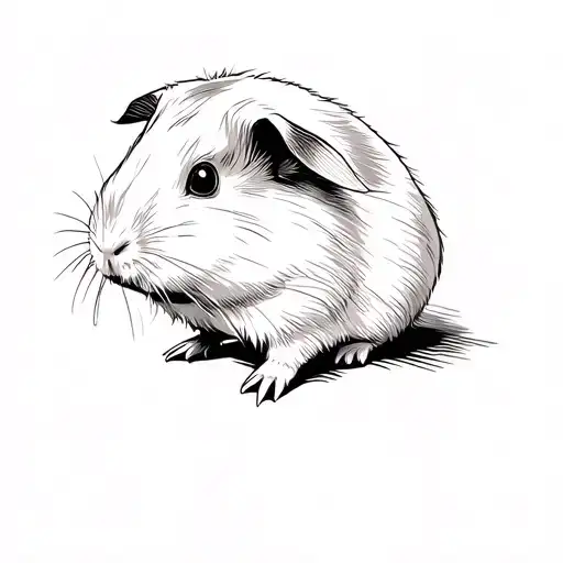 guinea pig tattoo design idea