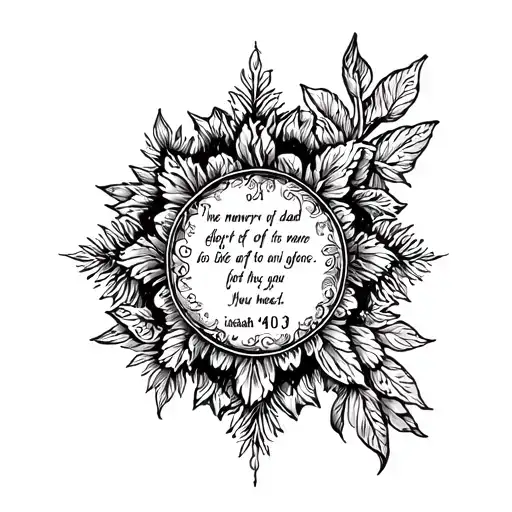 Isaiah 40 31 in memory of dad tattoo design idea