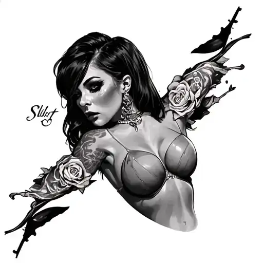Slut tattoo design idea