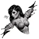 Slut tattoo design idea