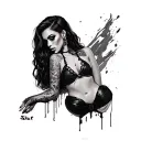 Slut tattoo design idea