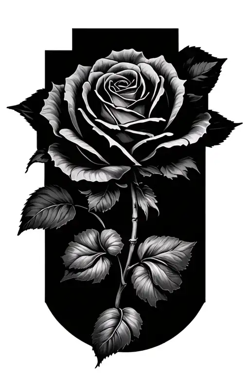Colossians 3:21 rose background black and white tattoo design idea
