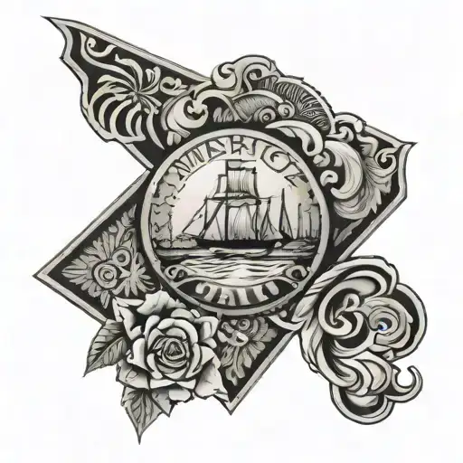 America of Cali tattoo design idea