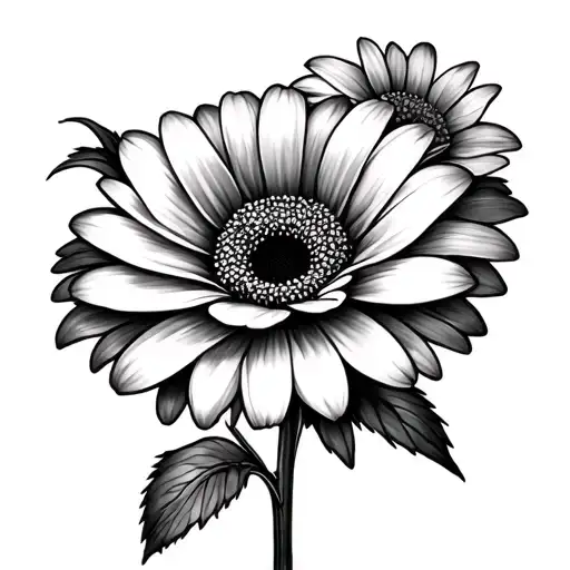 Gerbera tattoo design idea