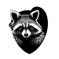 Rocket Raccoon with gun tattoo design idea