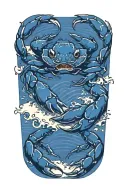 crab tearing tattoo design idea